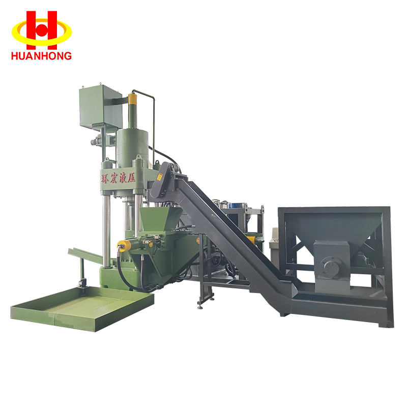 M&aacute;quina de briquete de chips de cobre de sucata hidr&aacute;ulica vertical de 500 toneladas