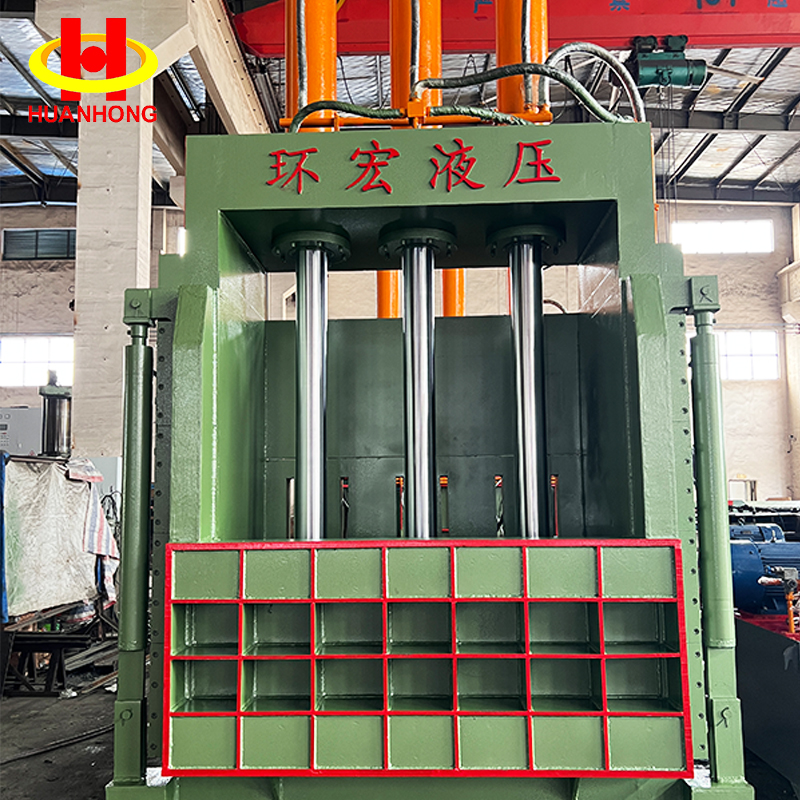 Вертикальный пресс-подборщик для бутылок для домашних животных из картона и картона