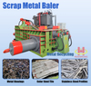 Baler Hidraulik Scrap Aluminium Logam Kuat Baja Penuh