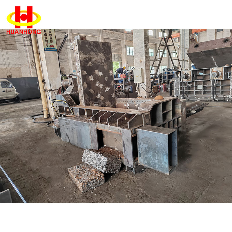 125 टन हाइड्रोलिक ऑटोमैटिक साइड पुश वेस्ट एल्युमीनियम कैन स्क्रैप बेलर