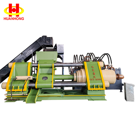 เครื่องอัดก้อนเศษโลหะไฮดรอลิกแนวนอนขนาด 1,600 ตัน
